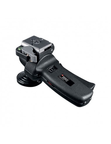 Głowica kulowa Grip, ergonomiczny uchwyt i pokrętło sterujące Manfrotto - 
Poziomy uchwyt umożliwia szybką regulację położenia