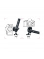 Głowica kulowa Grip, ergonomiczny uchwyt i pokrętło sterujące Manfrotto - 
Poziomy uchwyt umożliwia szybką regulację położenia
