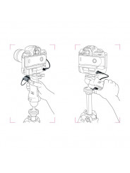 Ręczny spust migawki Manfrotto - 
 Przycisk Manfrotto do przewodowego wyzwalania migawki
 1