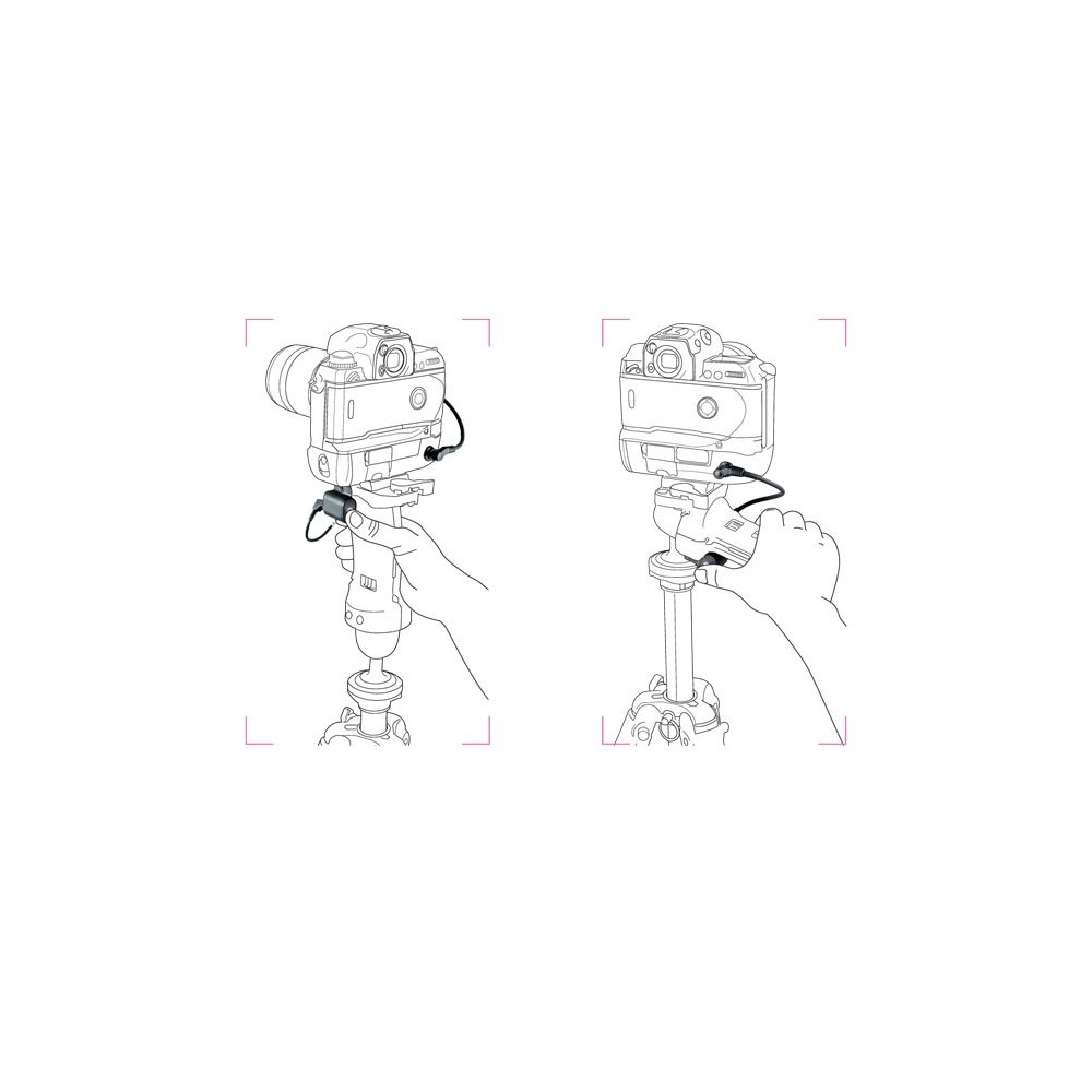 Ręczny spust migawki Manfrotto - 
 Przycisk Manfrotto do przewodowego wyzwalania migawki
 1