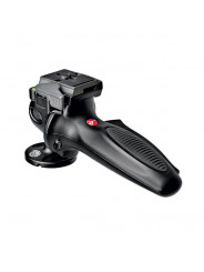 Lekka głowica kulowa z uchwytem Manfrotto - 
Sprytny poziomy joystick do szybkiej regulacji kąta nachylenia
Mocno blokuje
