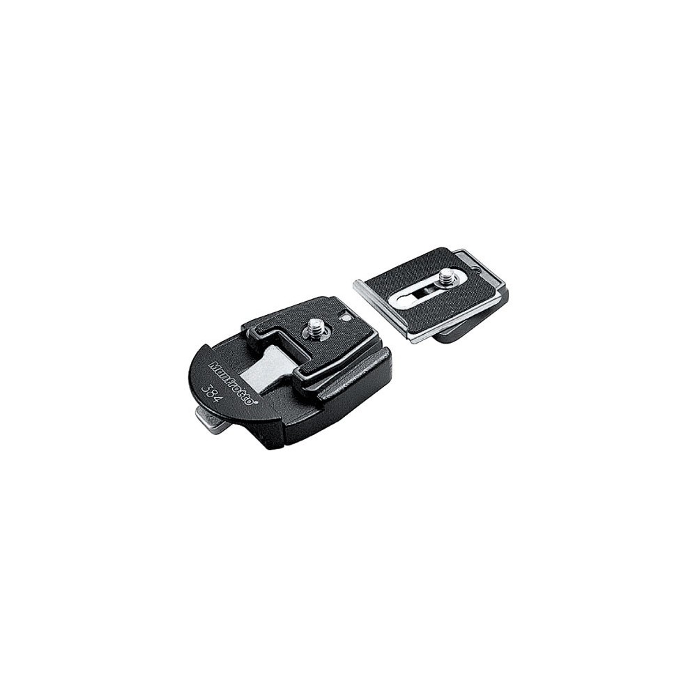 Adapter płytki ogonowej Manfrotto - 
System szybkiego zwalniania z "gołębim ogonem
Kompaktowy i lekki
2 płytki w zestawie
 1