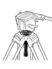 Niwelator półkulowy 75 mm z pokrętłem Manfrotto - Niwelator półkulowy 75 mm ze śrubą 3/8'' do statywów z czaszą 75 mm 5