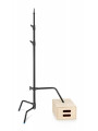 Stojak C z nogą przesuwną 40'' Blk 3.3m/10.8' Avenger - 
Stojak C z nogą przesuwną 40'' z czarnej stali chromowanej.
Noga Rocky