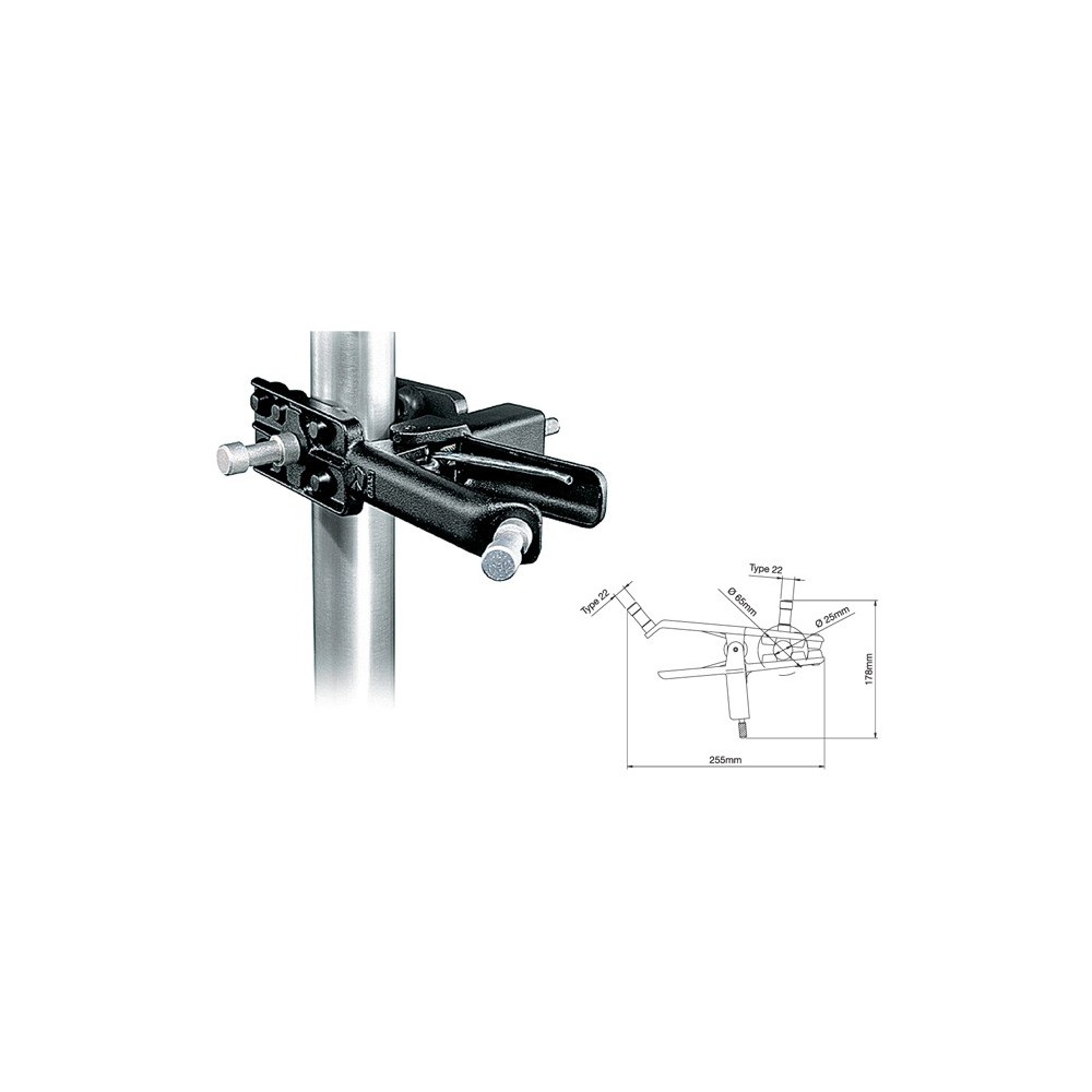 REGULOWANY UCHWYT Avenger - uchwyt gaflowy od 25 mm do 65 mm zapewniający dużą wszechstronność Regulowane szczęki zapewniają