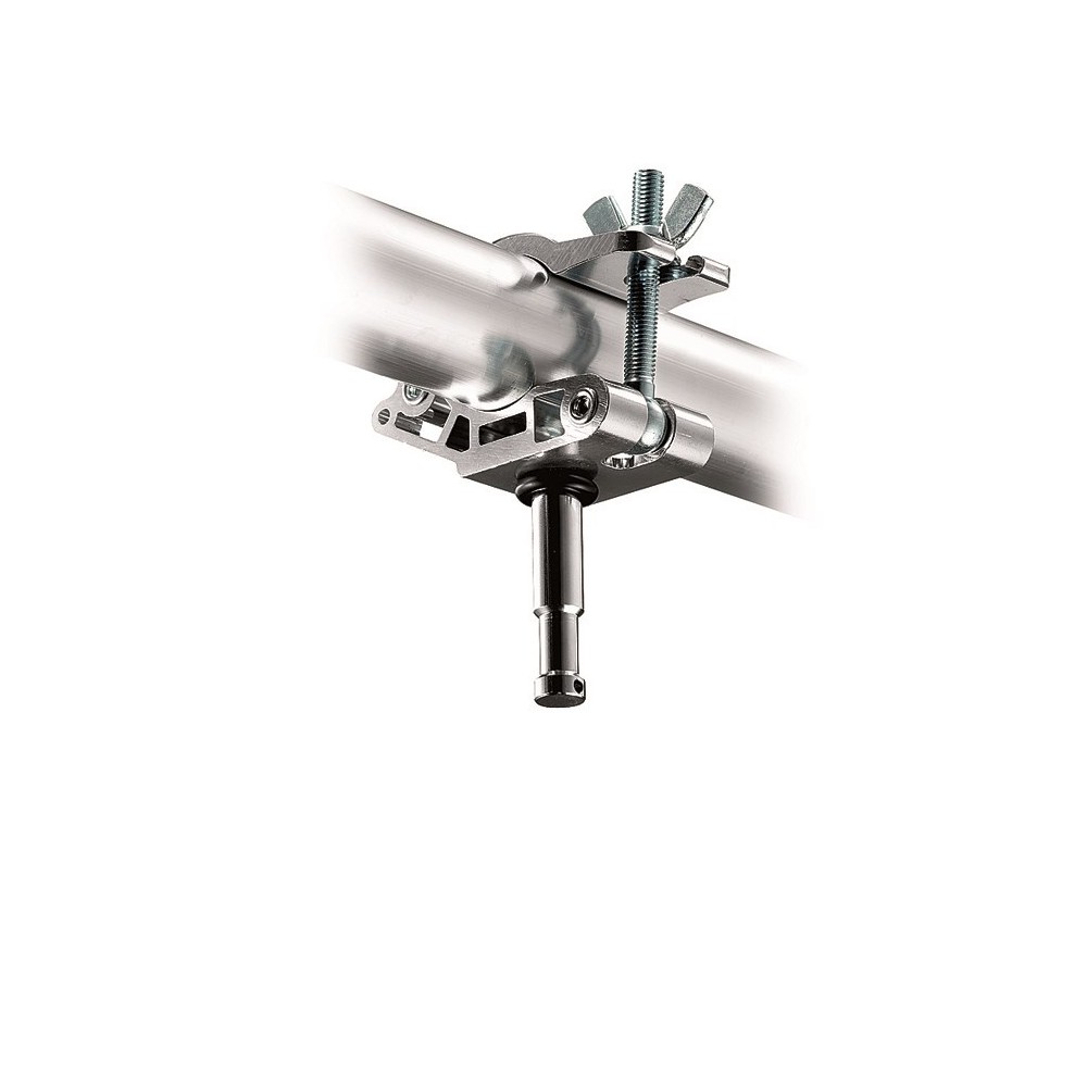 Złączka oczkowa MP Clamp z króćcem 16 mm/5/8 cala, Ø 42-52 mm Avenger - 
Wykonana z aluminium w srebrnym wykończeniu
Szczęki