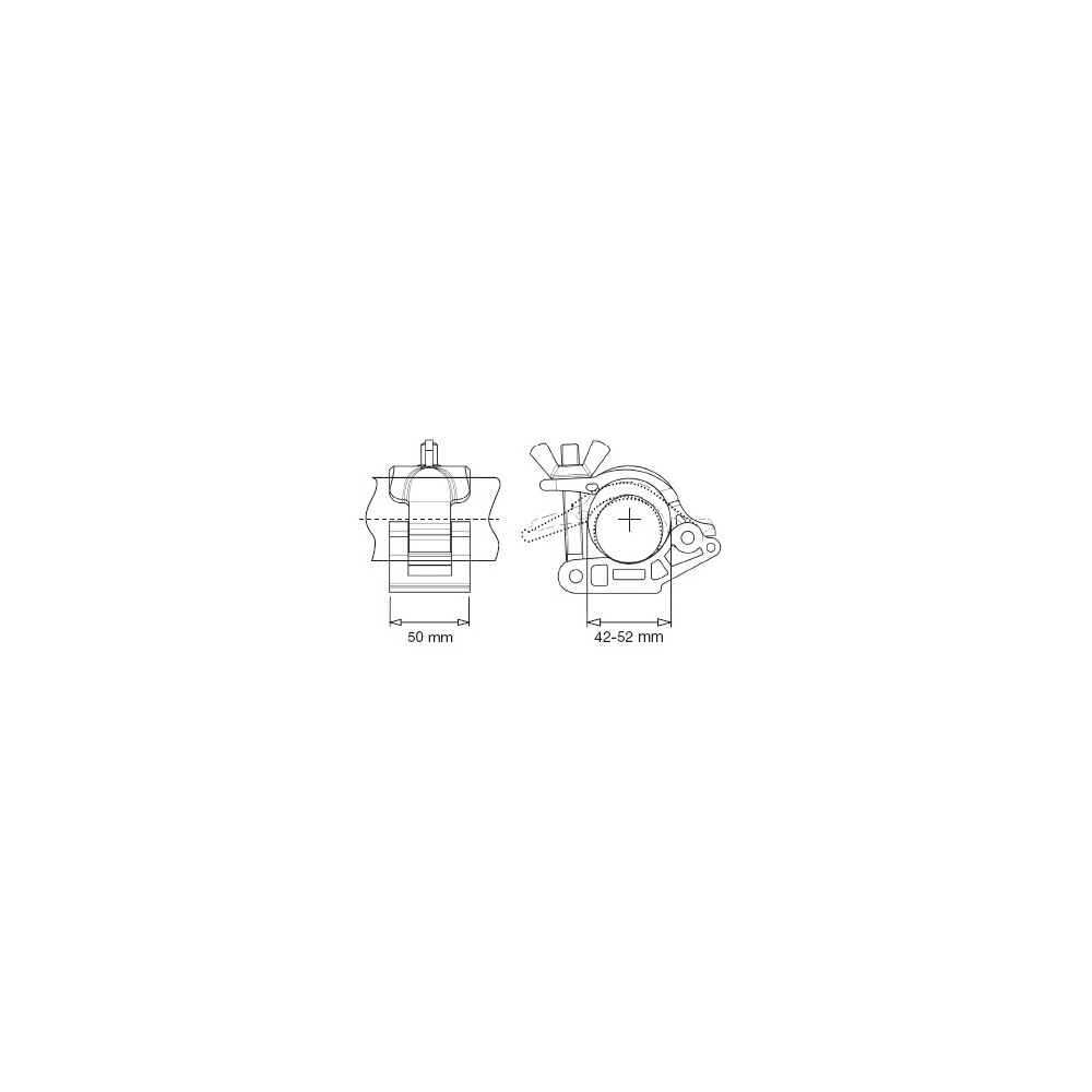 Łącznik MP Eye Swivel Tilt 150 Avenger - 
Konstrukcja aluminiowa
6 - 10" Długość
1 1/8" Junior Stud
 2