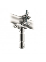 Złączka oczkowa LP Clamp z króćcem 28mm/1 1/8'', 48-52mm Ø Avenger - 
Wykonana z aluminium w srebrnym wykończeniu
Szczęki