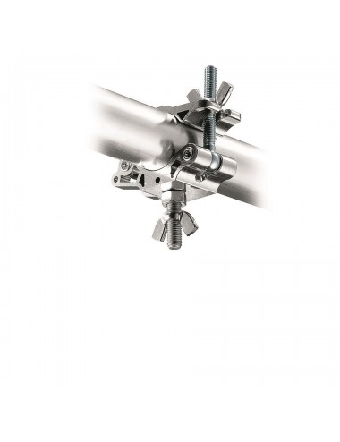 Łącznik LP EYE COUPLER W/M12 BOLT+NUT Avenger - 
Wykonany z aluminium w srebrnym wykończeniu
Szczęki zaciskają się na rurach w