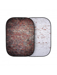 Tło Urban 1.5x2.1m Red/Distressed White Brick Lastolite by Manfrotto -  1