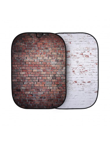 Tło Urban 1.5x2.1m Red/Distressed White Brick Lastolite by Manfrotto -  1