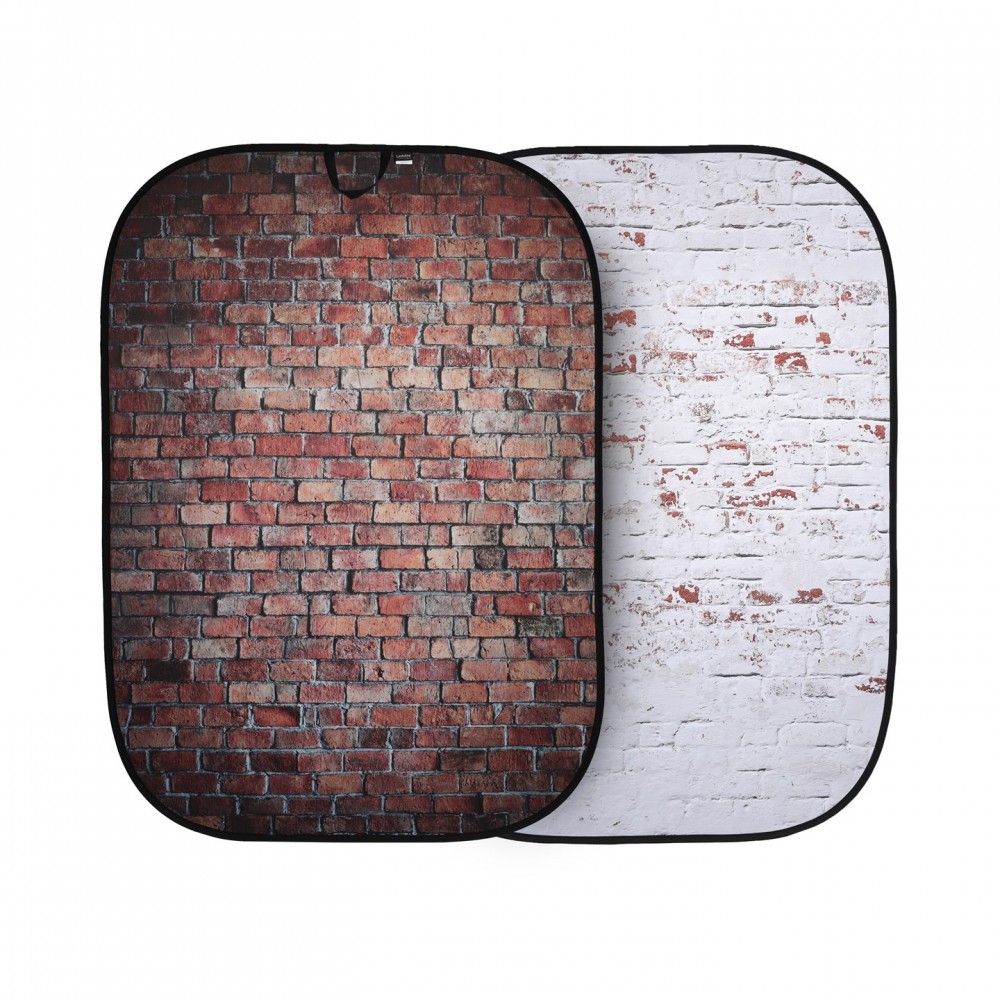 Tło Urban 1.5x2.1m Red/Distressed White Brick Lastolite by Manfrotto -  1