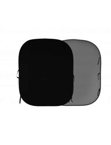 Zwykły składany statyw Lastolite 1,8 x 2,15 m czarny/średnio szary firmy Manfrotto - 
Dwustronny
Przenośny i szybki w