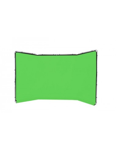 Panoramiczne tło 4m Chromakey Green Lastolite by Manfrotto - Idealny do kluczowania na żywo i postprodukcji Wystarczający obszar