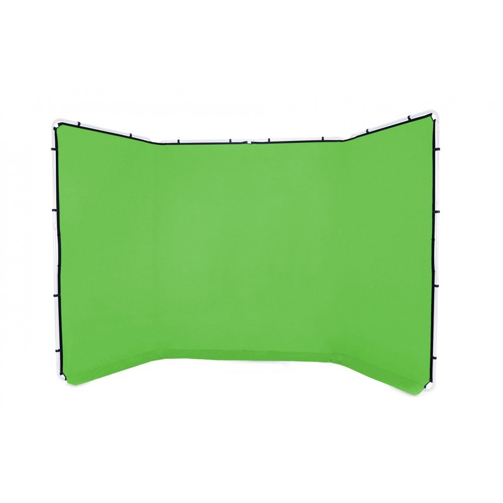 Tło Panoramic 4m bez ramy Chromakey Green Lastolite by Manfrotto - Świetne dla grup Rozciąga się, aby usunąć zagniecenia Bardzo 