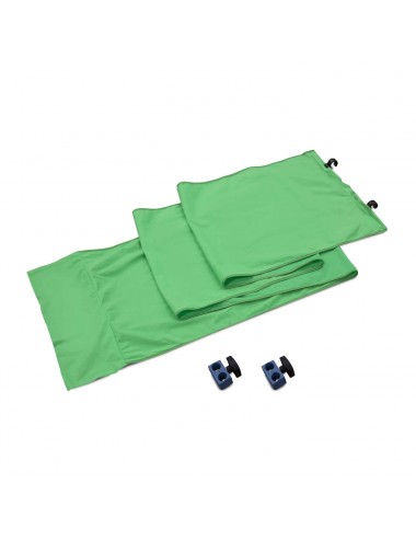 Zestaw do podłączenia panoramicznego tła 2,3m Chroma Key Green Lastolite by Manfrotto - Wsporniki zawiasów łączą ze sobą dwie pa