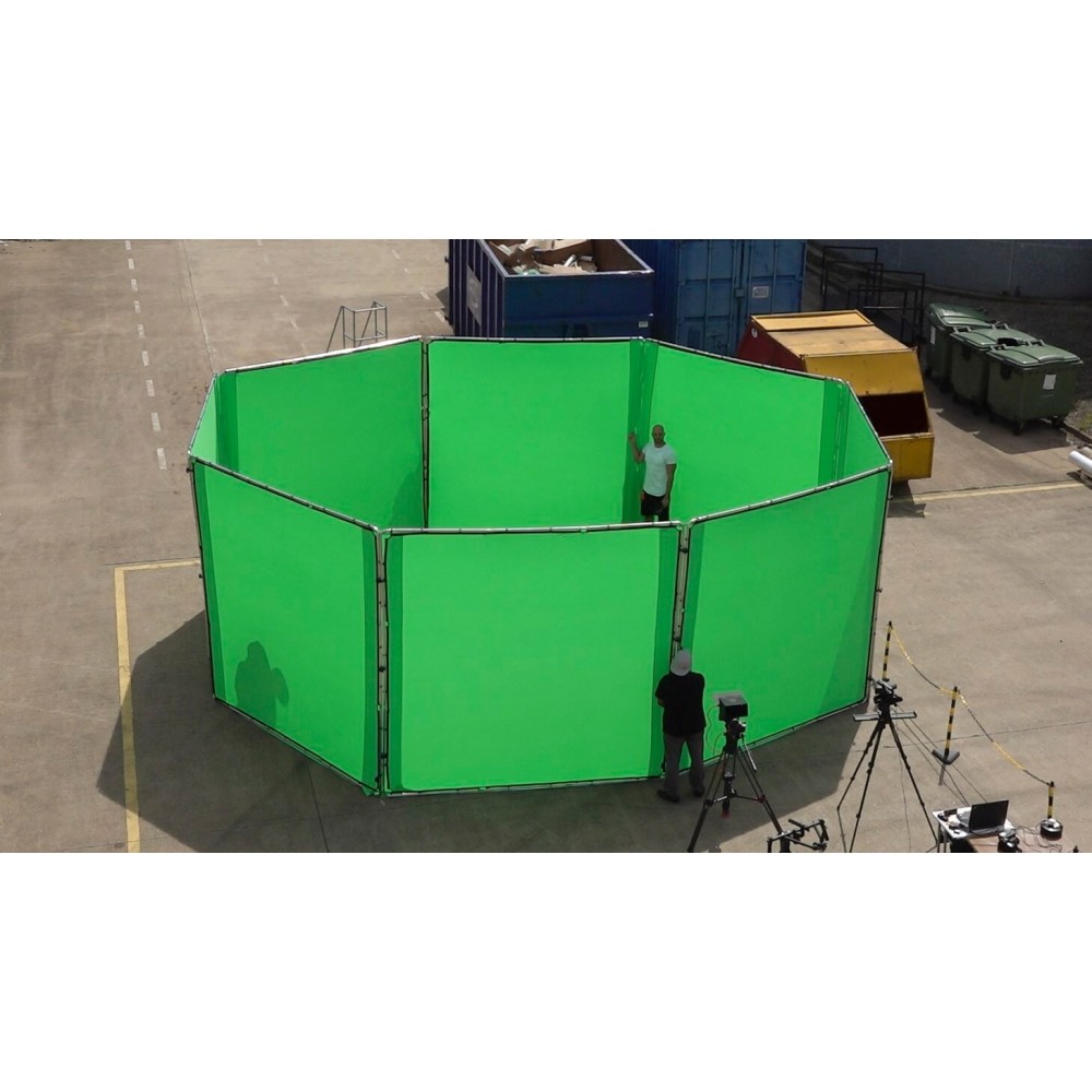 StudioLink Chroma Green 3x3m Kit - Rama + Tło Lastolite by Manfrotto -  14