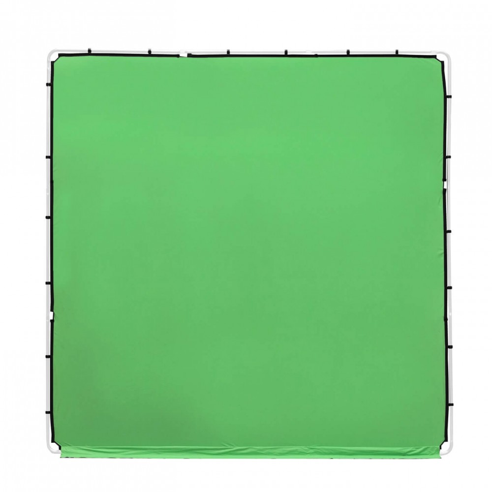 StudioLink Chroma Key zielony pokrowiec 3 x 3m Lastolite by Manfrotto - Duży ekran klucza chromatycznego 3 x 3 m (10' x 10') 6-c