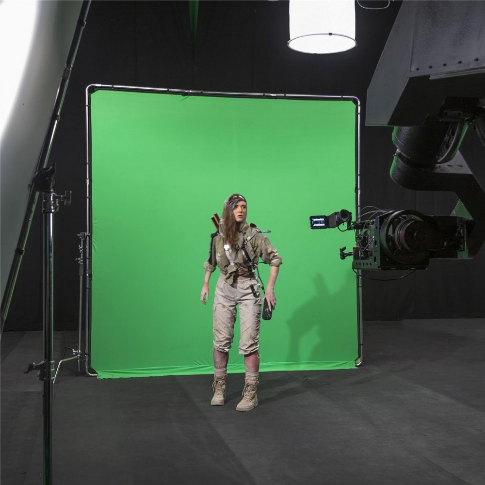 StudioLink Chroma Key zielony pokrowiec 3 x 3m Lastolite by Manfrotto - Duży ekran klucza chromatycznego 3 x 3 m (10' x 10') 6-c