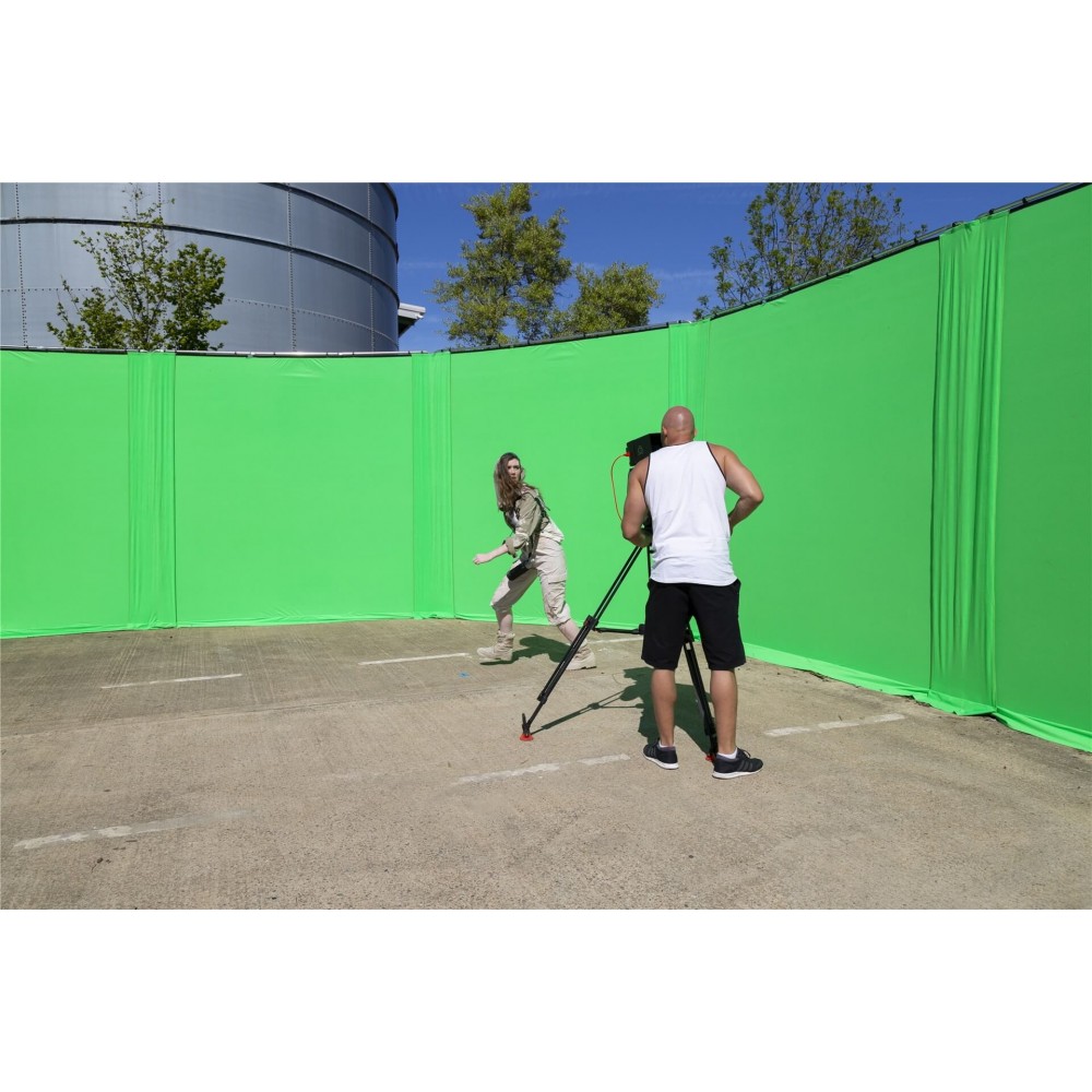 StudioLink Chroma Key zielony pokrowiec 3 x 3m Lastolite by Manfrotto - Duży ekran klucza chromatycznego 3 x 3 m (10' x 10') 6-c