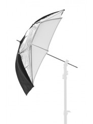 Parasolka Dual 72cm Black/Silver/White Lastolite by Manfrotto - Biały półprzezroczysty strzał Przezroczysty strzał Półprzezroczy