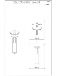 Niwelator półkulowy 75 mm z pokrętłem Manfrotto - Niwelator półkulowy 75 mm ze śrubą 3/8'' do statywów z czaszą 75 mm 3