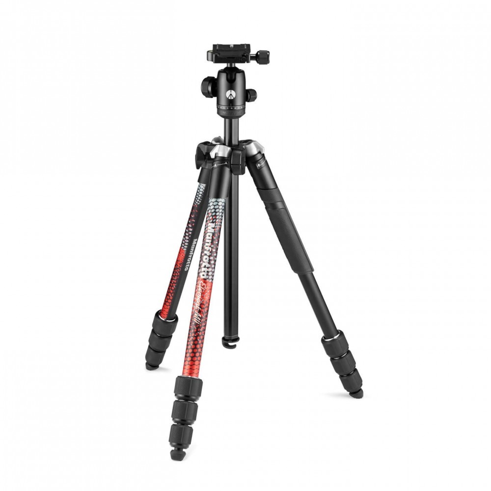 Statyw Element MII Alu czerwony Manfrotto -  1