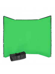 Chroma Key FX 4x3m Tło + Rama + Torba - Zielone Manfrotto -  1