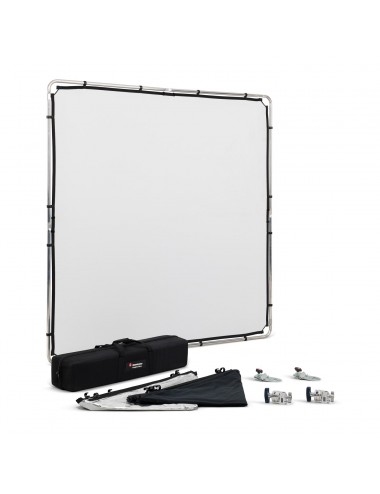 Pro Scrim All In One Kit 2 x 2 Large Manfrotto - Pro Scrim Stworzony, aby uchwycić wyobraźnię kreatywnych twórców obrazów Lekki,