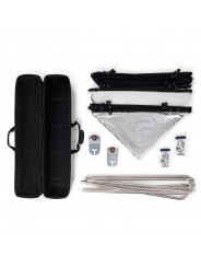 Pro Scrim All In One Kit 2 x 2 Large Manfrotto - Pro Scrim Stworzony, aby uchwycić wyobraźnię kreatywnych twórców obrazów Lekki,