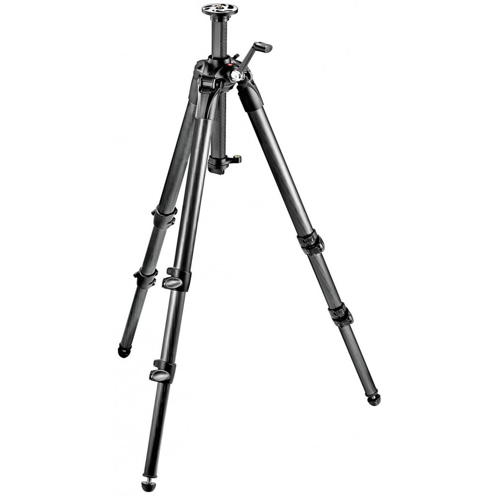 Statyw karbonowy 057 3 sekc. z kolumną na korbkę Manfrotto -  1